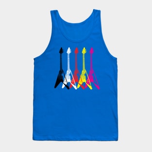 Guitar Iconic Rock Style Design Tank Top